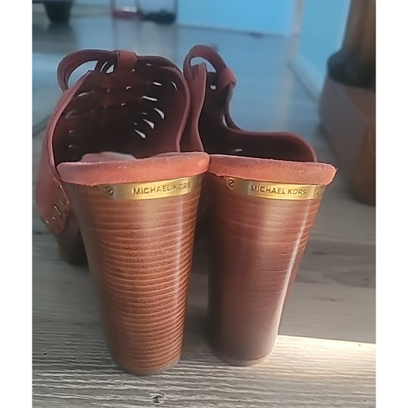 Michael Kors Women's Westley Mule Cinnamon Platform Slip On Shoes-10M - Picture 8 of 14